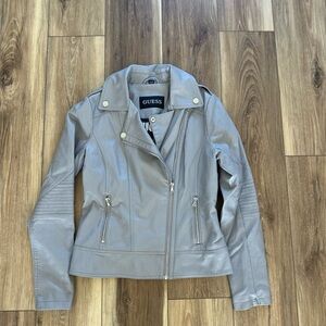 GUESS Women's faux Leather moto style Jacket size small